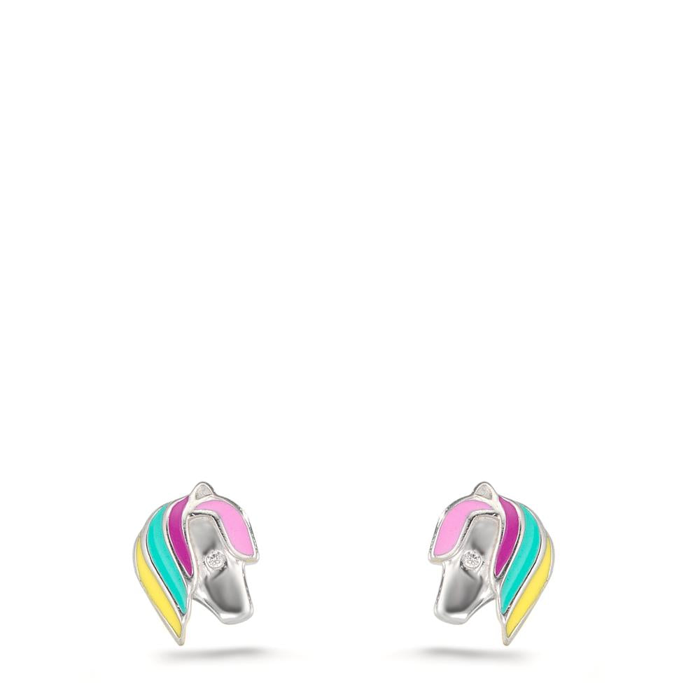 Pendientes Plata Rodio plateado Caballo