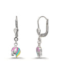 Pendientes Plata Rodio plateado Caballo