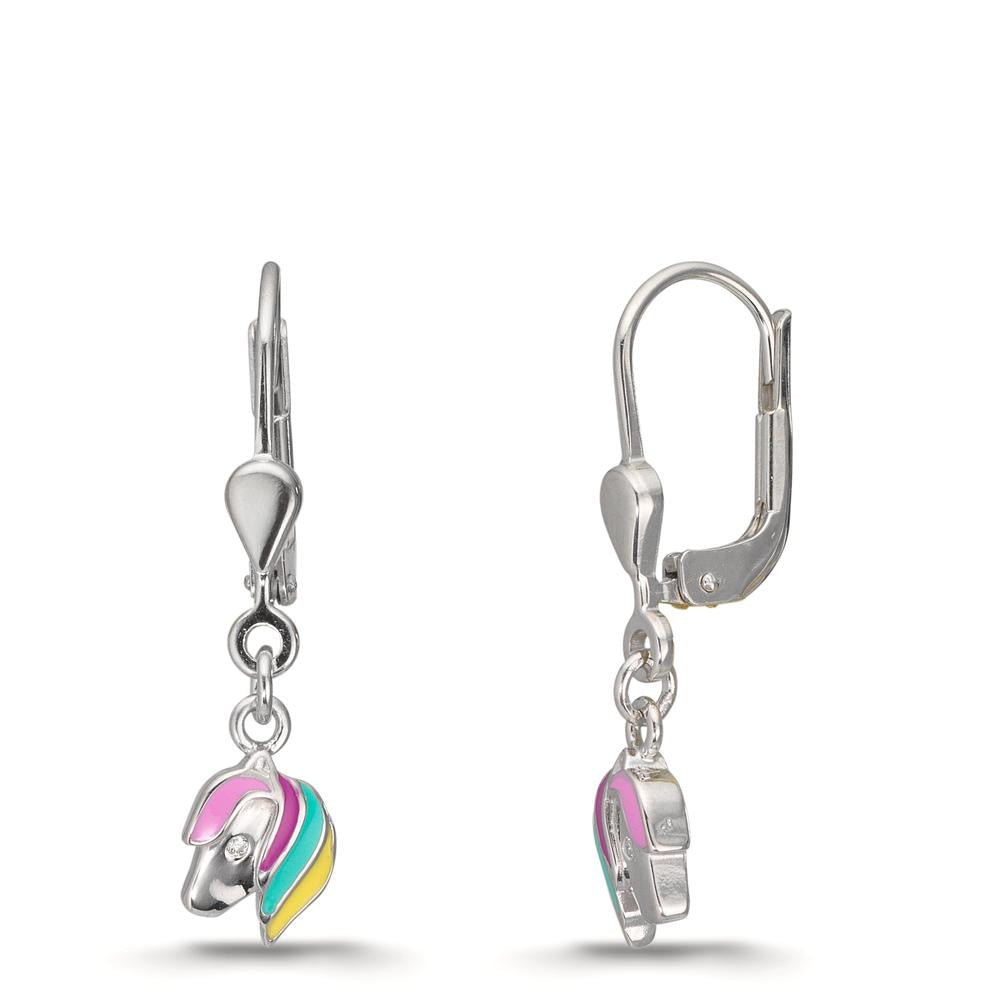 Pendientes Plata Rodio plateado Caballo