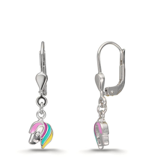 Pendientes Plata Rodio plateado Caballo