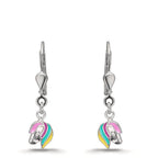 Pendientes Plata Rodio plateado Caballo