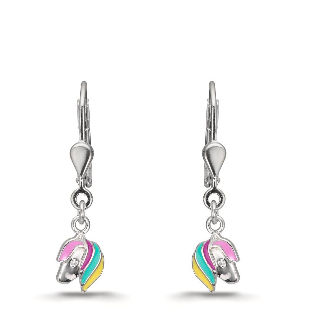 Pendientes Plata Rodio plateado Caballo