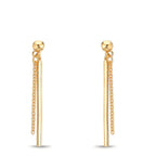 Pendientes Plata Amarillo Dorado