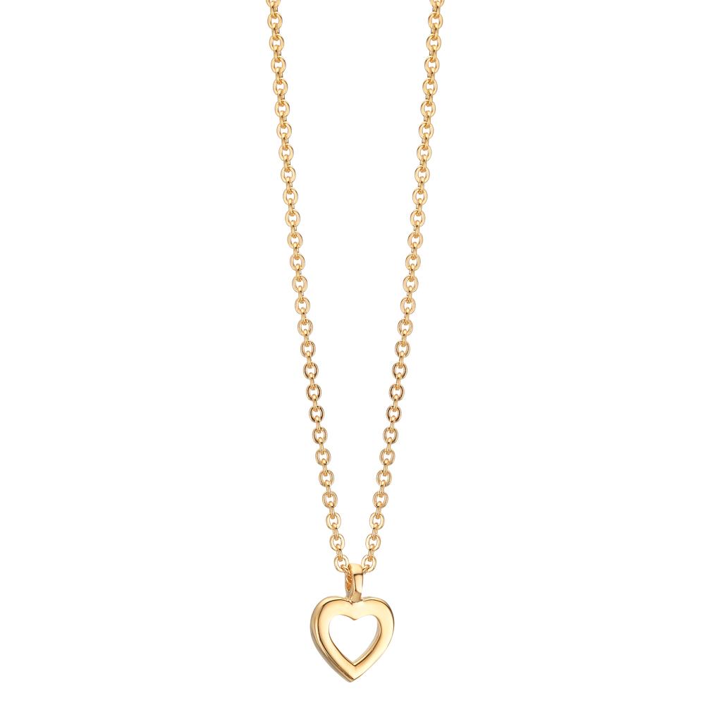 Collar Oro amarillo de 375/9K Corazón 38-42 cm
