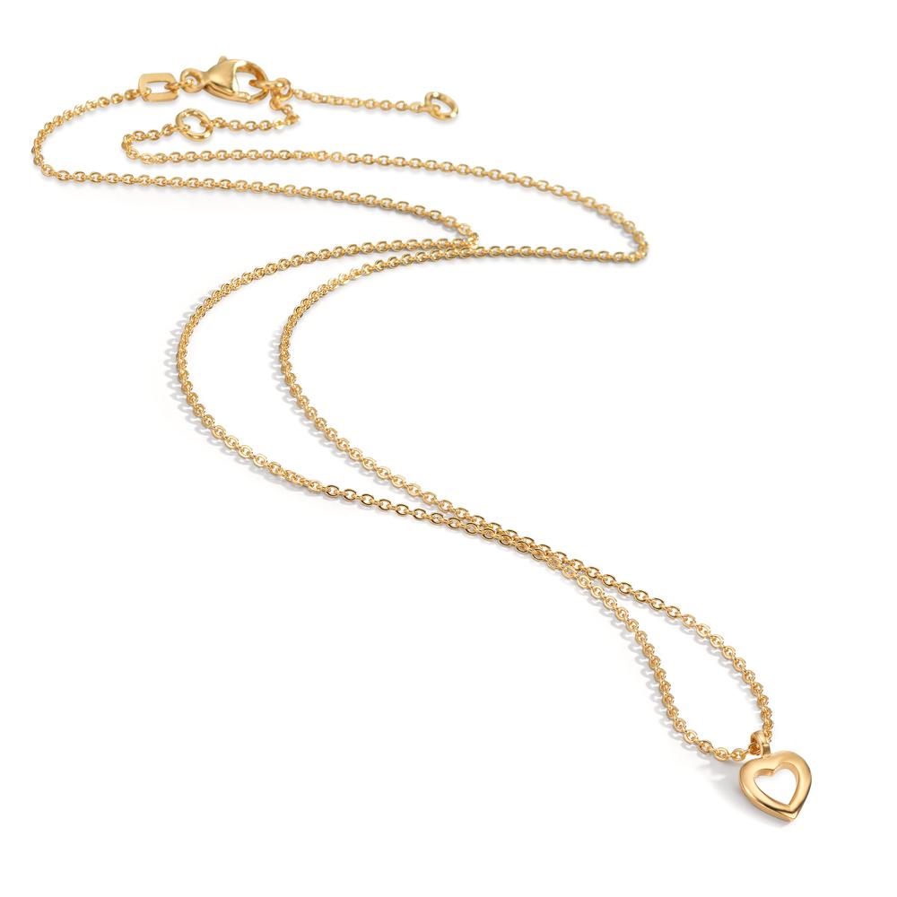 Collar Oro amarillo de 375/9K Corazón 38-42 cm