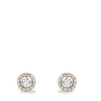 Pendientes Oro amarillo de 375/9K Circonita Ø5.5 mm