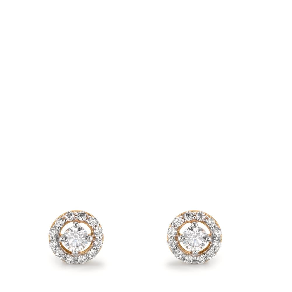 Pendientes Oro amarillo de 375/9K Circonita Ø5.5 mm