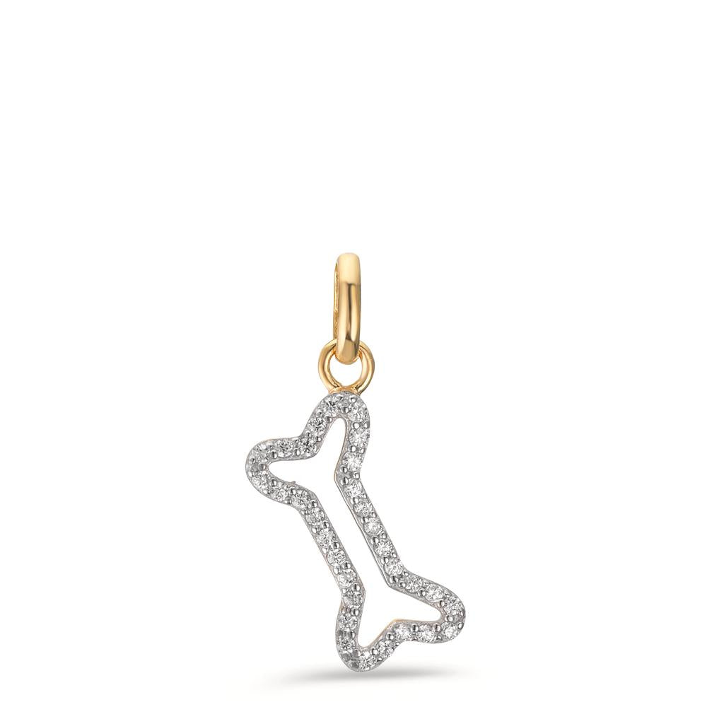 Colgante Oro amarillo de 375/9K Circonita