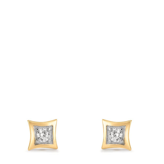 Pendientes Oro amarillo de 375/9K Circonita 2 piedras