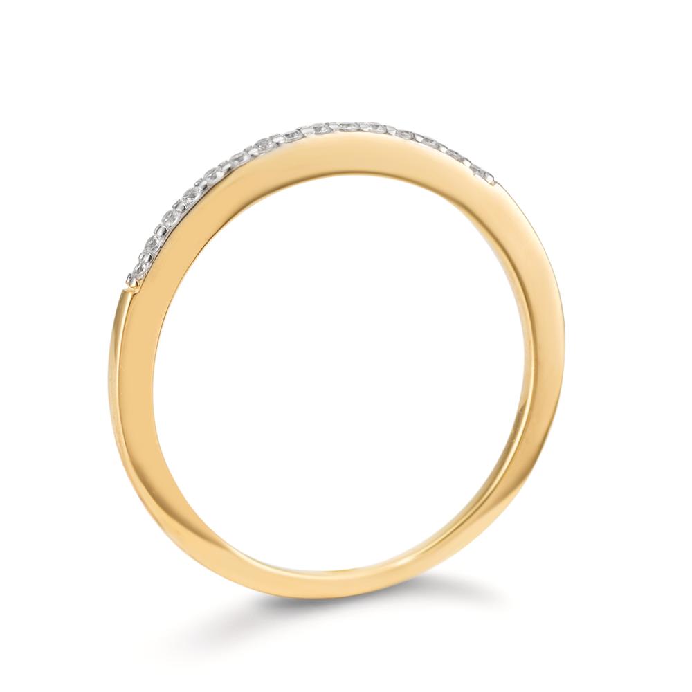 Anillo de memoria Oro amarillo de 375/9K Circonita 15 piedras