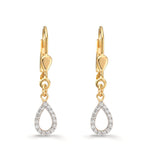 Pendientes Oro amarillo de 375/9K Circonita