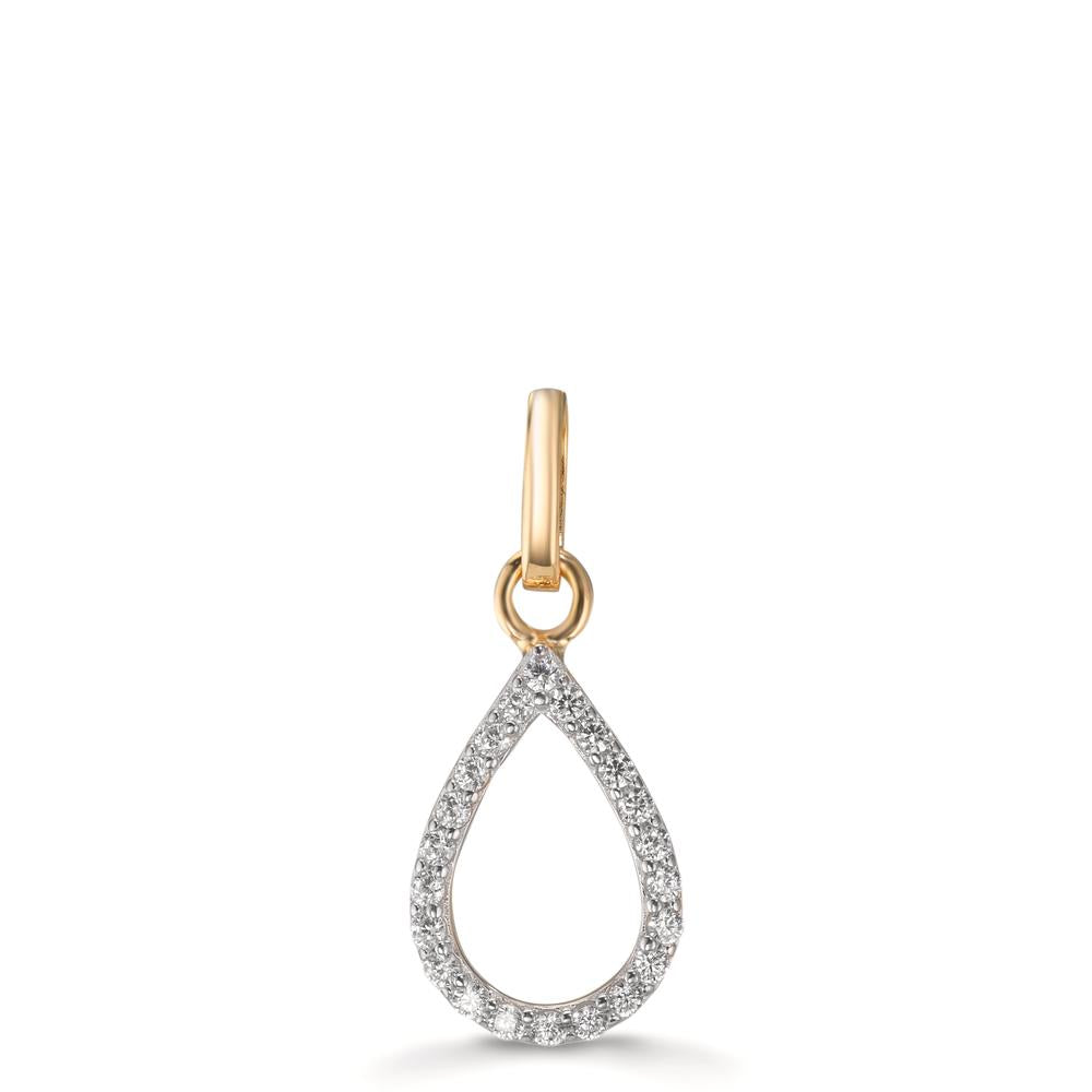 Colgante Oro amarillo de 375/9K Circonita