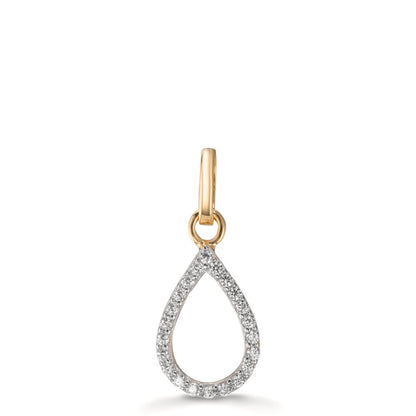 Colgante Oro amarillo de 375/9K Circonita