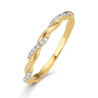Anillo de dedo Oro amarillo de 375/9K Circonita 18 piedras