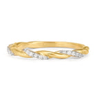 Anillo de dedo Oro amarillo de 375/9K Circonita 18 piedras