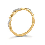 Anillo de dedo Oro amarillo de 375/9K Circonita 18 piedras