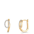 Aro con bisagra Oro amarillo de 375/9K Circonita
