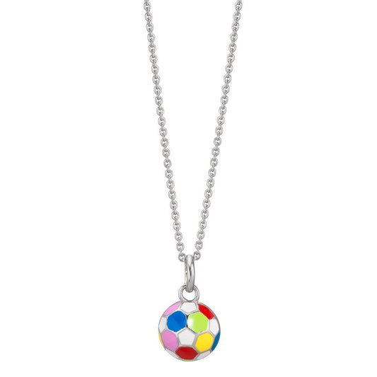 Collar con colgante Plata Rodio plateado Fútbol americano 36-38 cm