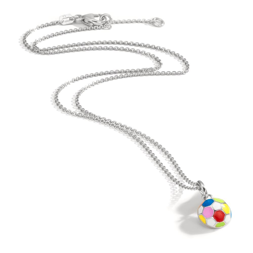 Collar con colgante Plata Rodio plateado Fútbol americano 36-38 cm