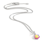 Collar con colgante Plata Rodio plateado 36 cm