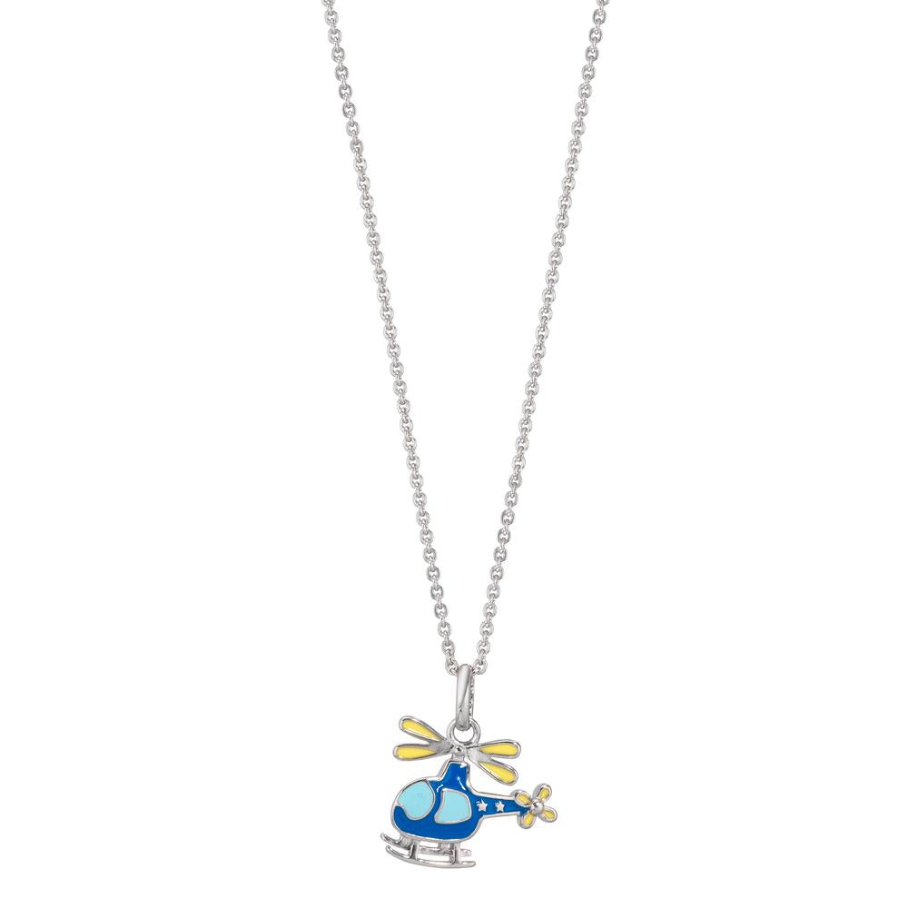Collar con colgante Plata Rodio plateado Helicóptero 38-40 cm