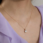 Collar con colgante Oro amarillo de 375/9K Circonita 40-42 cm