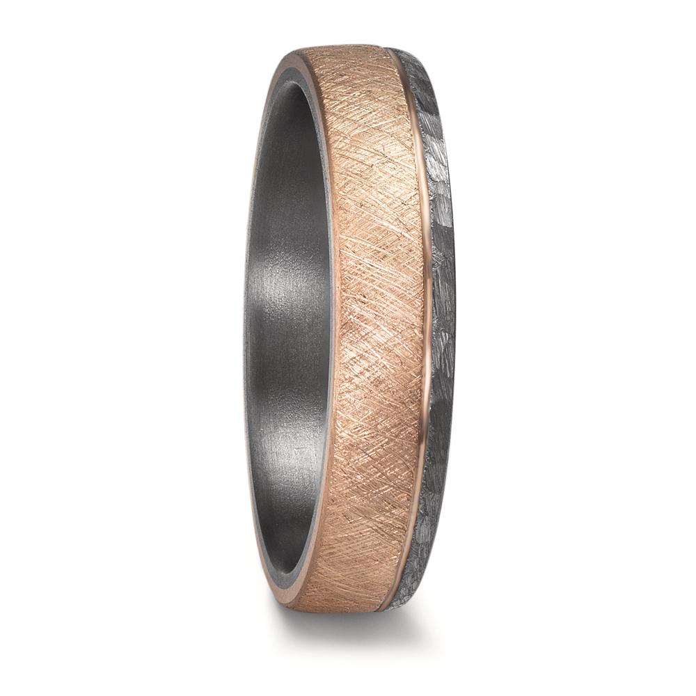 Anillo de pareja 999 tantalio, oro rosa de 585/14 kt