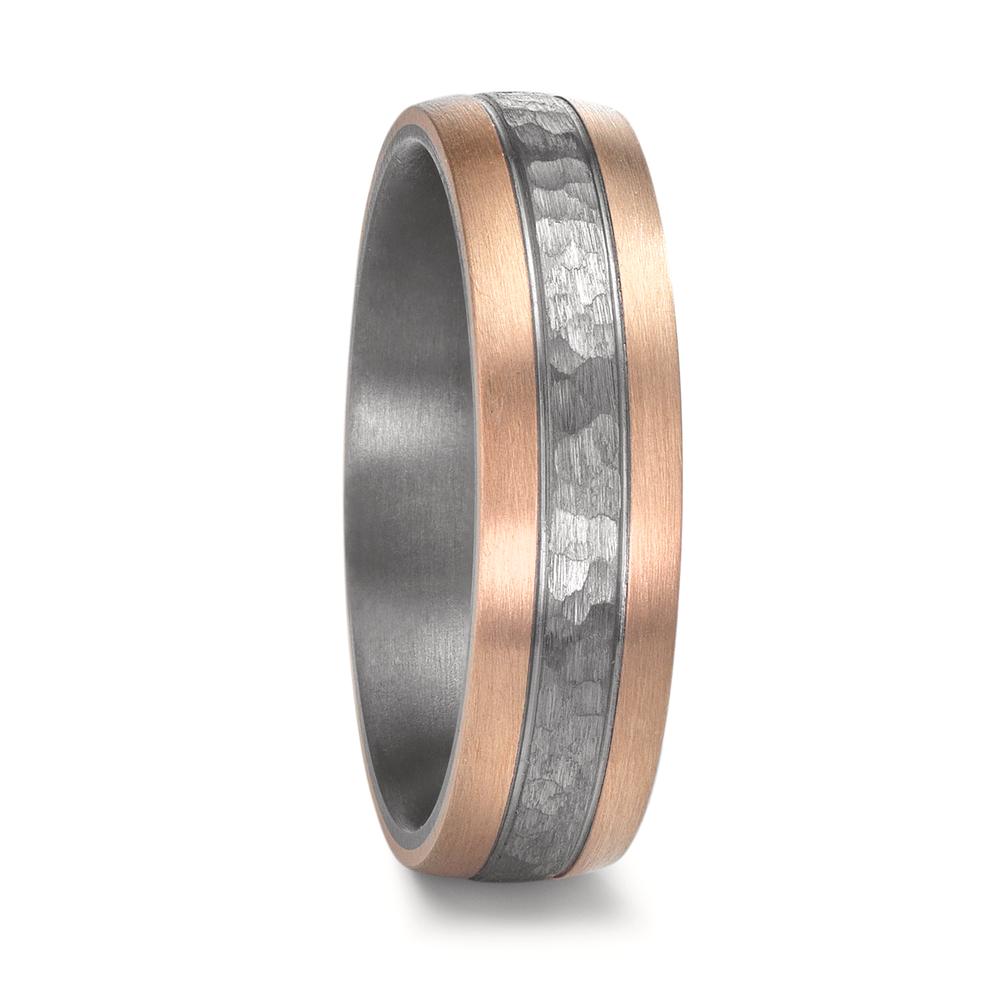 Anillo de pareja 999 tantalio, oro rosa de 585/14 kt