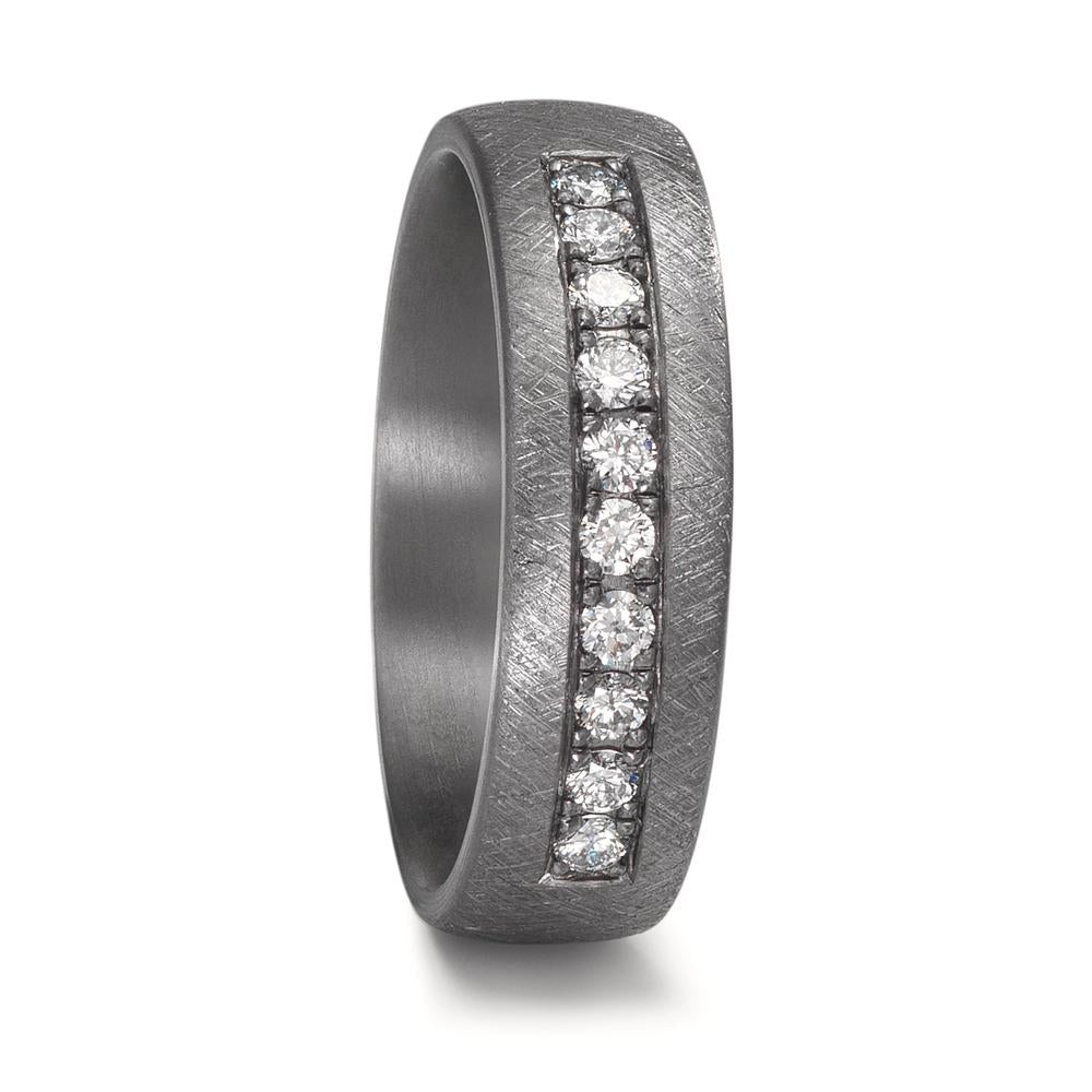 Anillo de pareja 999 tantalio Diamante cultivado en laboratorio 0.25 ct, 10 piedras, tw-vsi