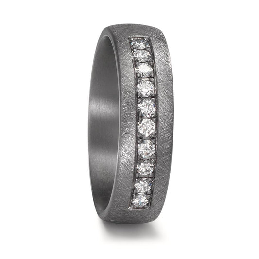 Anillo de pareja 999 tantalio Diamante cultivado en laboratorio 0.25 ct, 10 piedras, tw-vsi