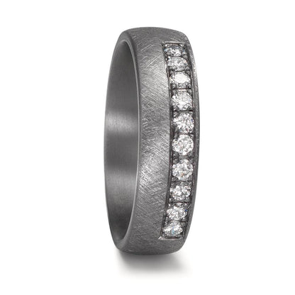 Anillo de pareja 999 tantalio Diamante cultivado en laboratorio 0.25 ct, 10 piedras, tw-vsi