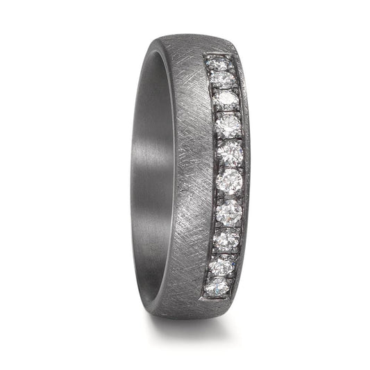 Anillo de pareja 999 tantalio Diamante cultivado en laboratorio 0.25 ct, 10 piedras, tw-vsi