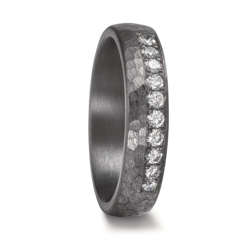 Anillo de pareja 999 tantalio Diamante cultivado en laboratorio 0.25 ct, 10 piedras, tw-vsi