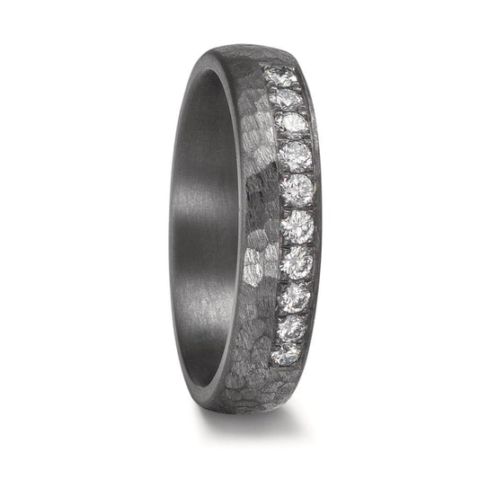 Anillo de pareja 999 tantalio Diamante cultivado en laboratorio 0.25 ct, 10 piedras, tw-vsi