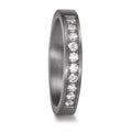 Anillo de pareja 999 tantalio Diamante cultivado en laboratorio 0.25 ct, 10 piedras, tw-vsi