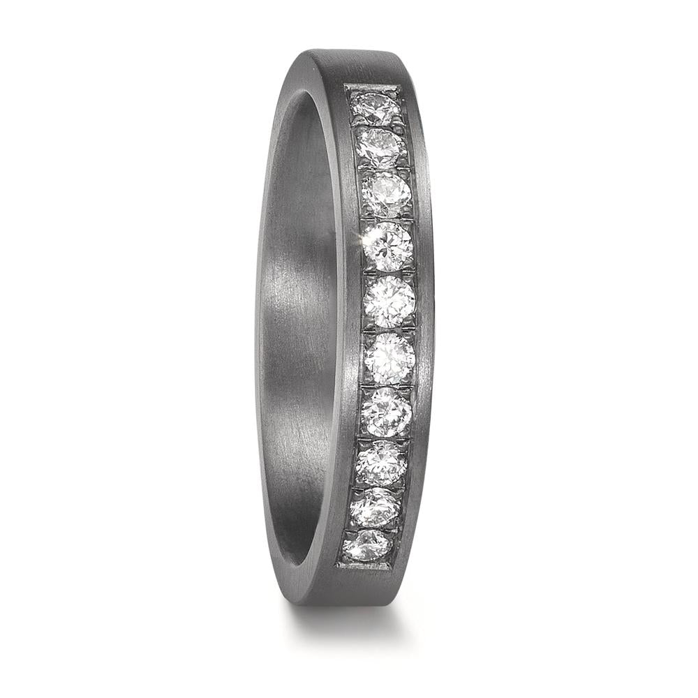 Anillo de pareja 999 tantalio Diamante cultivado en laboratorio 0.25 ct, 10 piedras, tw-vsi