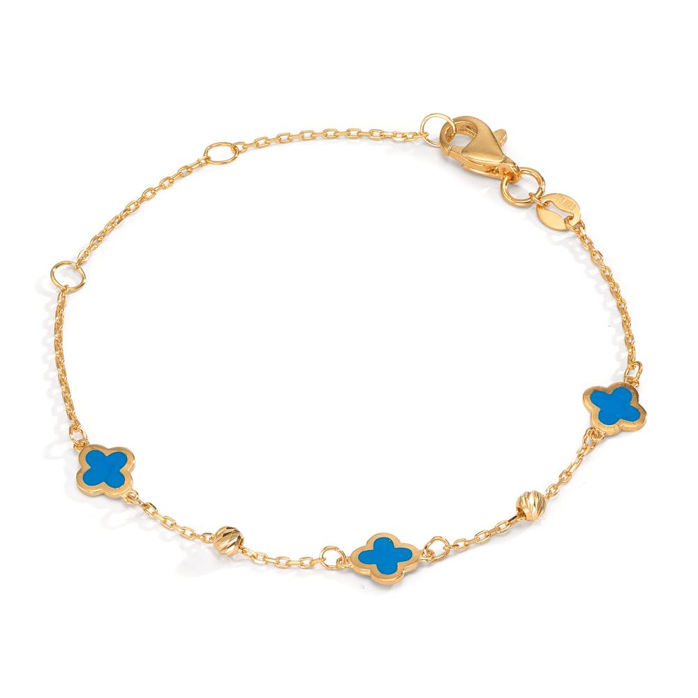 Pulsera Oro amarillo de 375/9K Pintado/lacado Flor 12-16 cm