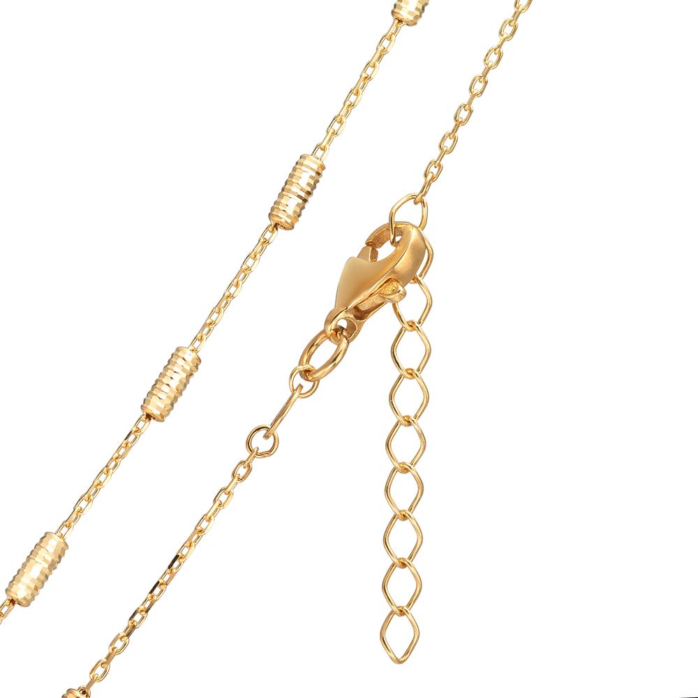 Collar 750/oro amarillo de 18 quilates 42-45 cm