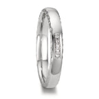Anillo de pareja 950 platino Diamante 0.02 ct, 5 piedras, w-si