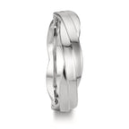 Anillo de pareja 750/oro blanco de 18 quilates