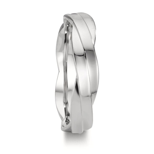 Anillo de pareja 750/oro blanco de 18 quilates