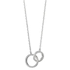 Collar Plata Circonita Rodio plateado 40-42 cm