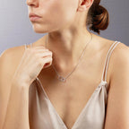 Collar Plata Circonita Rodio plateado 40-42 cm