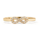 Anillo de dedo Oro amarillo de 375/9K Circonita Infinito