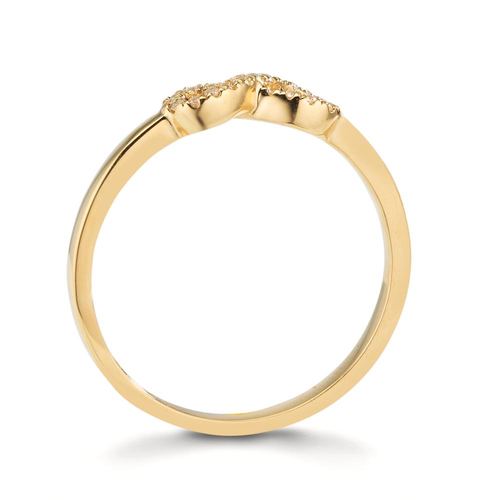 Anillo de dedo Oro amarillo de 375/9K Circonita Infinito
