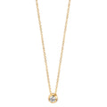 Collar 750/oro amarillo de 18 quilates Diamante 0.05 ct, w-si 42-45 cm