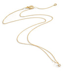 Collar 750/oro amarillo de 18 quilates Diamante 0.05 ct, w-si 42-45 cm