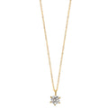 Collar 750/oro amarillo de 18 quilates Diamante 0.25 ct, w-si 42-45 cm