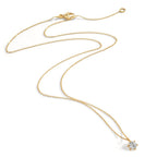 Collar 750/oro amarillo de 18 quilates Diamante 0.25 ct, w-si 42-45 cm