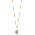 Collar 750/oro amarillo de 18 quilates Diamante 0.04 ct, 9 piedras, w-si 42-45 cm